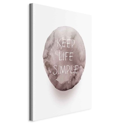 Obraz - Keep Life Simple (1-częściowy) pionowy 40x60 Standard