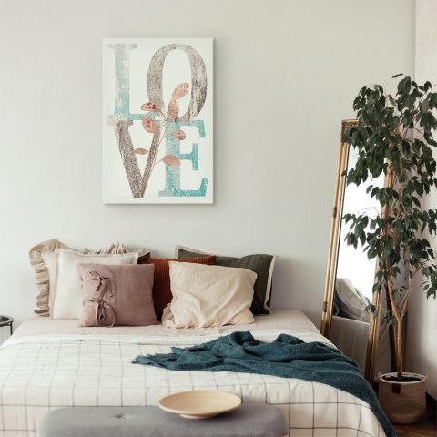 Obraz - Kwitnące litery (1-częściowy) pionowy 60x90 Standard