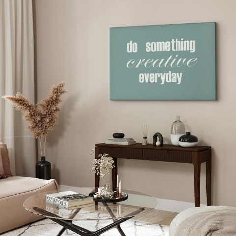 Obraz - Do Something Creative Everyday (1-częściowy) szeroki 60x40 Standard