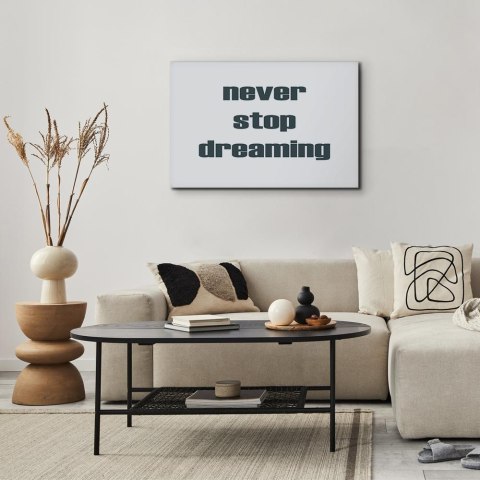 Obraz - Never Stop Dreaming (1-częściowy) szeroki 30x20 Na płótnie włoskim