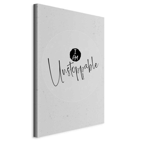 Obraz - I Am Unstoppable (1-częściowy) pionowy 20x30 Na płótnie włoskim