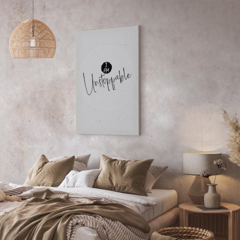 Obraz - I Am Unstoppable (1-częściowy) pionowy 20x30 Na płótnie włoskim