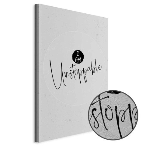 Obraz - I Am Unstoppable (1-częściowy) pionowy 20x30 Premium Print