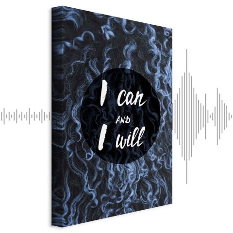 Obraz - I can and I will (1-częściowy) pionowy 20x30 Akustyczny