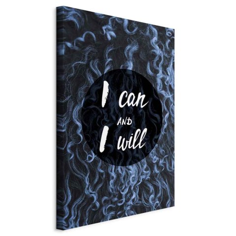 Obraz - I can and I will (1-częściowy) pionowy 40x60 Na płótnie włoskim