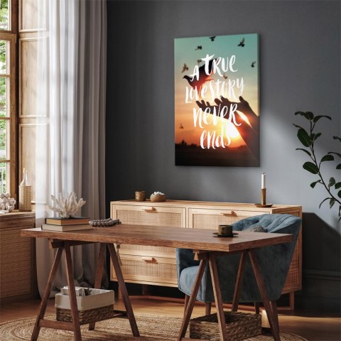 Obraz - A True Love Story Never Ends (1-częściowy) pionowy 80x120 Standard