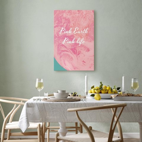 Obraz - Pink Earth, Pink Life (1-częściowy) pionowy 20x30 Akustyczny