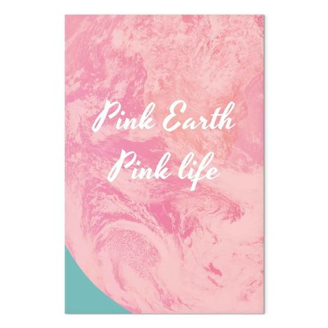 Obraz - Pink Earth, Pink Life (1-częściowy) pionowy 20x30 Standard