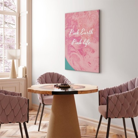 Obraz - Pink Earth, Pink Life (1-częściowy) pionowy 20x30 Standard