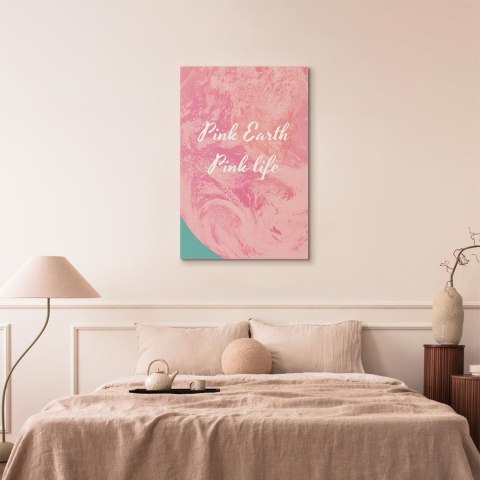 Obraz - Pink Earth, Pink Life (1-częściowy) pionowy 20x30 Standard
