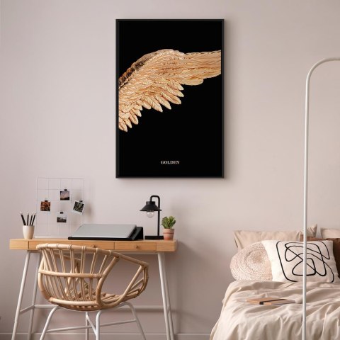 Obraz - Lekkość istnienia (1-częściowy) pionowy 80x120 W ramie drewnianej czarnej