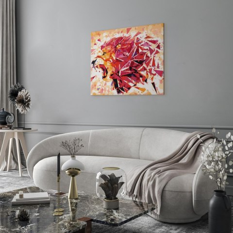 Obraz do samodzielnego malowania - Abstrakcyjny lew 50x40