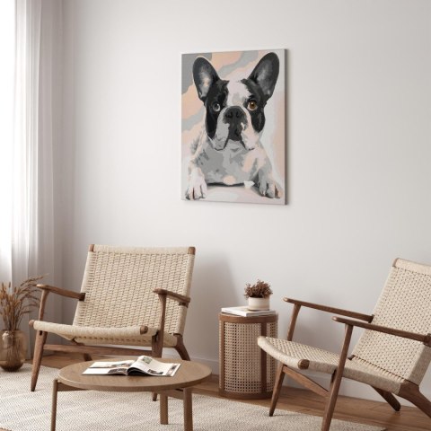 Obraz do samodzielnego malowania - Buldog francuski 40x50