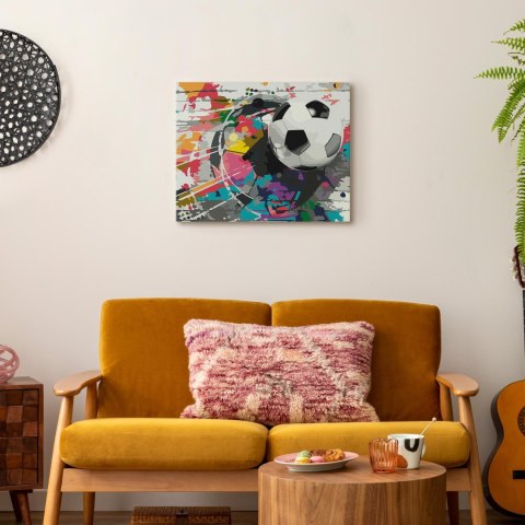 Obraz do samodzielnego malowania - Kolorowa piłka 50x40