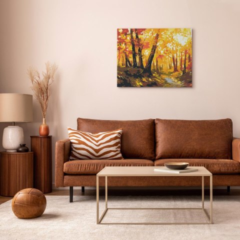 Obraz do samodzielnego malowania - Leśna ścieżka 50x40