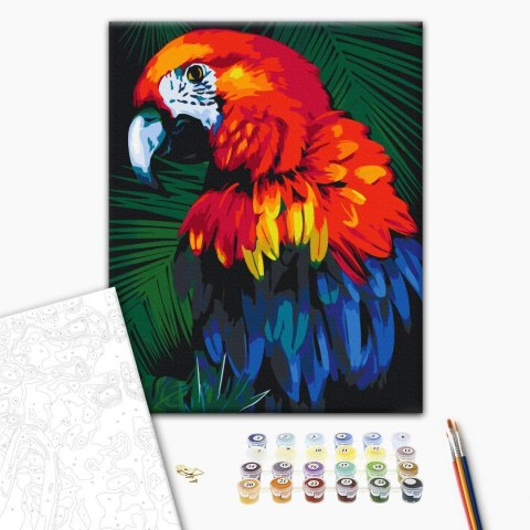 Obraz do samodzielnego malowania - Papuga 40x50