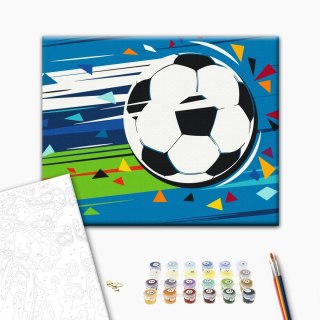 Obraz do samodzielnego malowania - Strzał i gol! 50x40