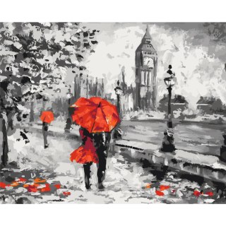 Obraz do samodzielnego malowania - Zakochani w Londynie 50x40