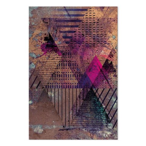 Obraz - Miodowa abstrakcja (1-częściowy) pionowy 20x30 Standard