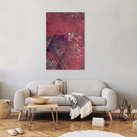 Obraz - Karmazynowa abstrakcja (1-częściowy) pionowy 60x90 Standard