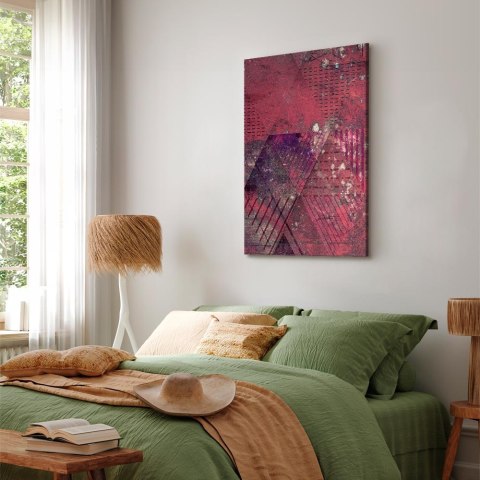Obraz - Karmazynowa abstrakcja (1-częściowy) pionowy 60x90 Standard