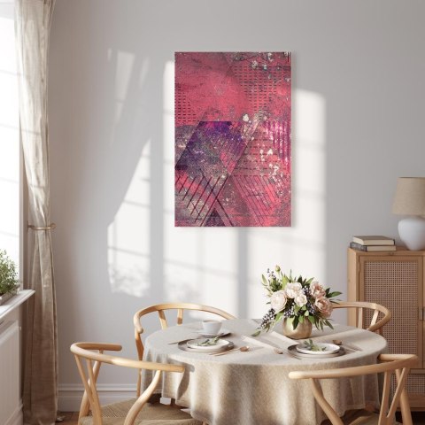 Obraz - Karmazynowa abstrakcja (1-częściowy) pionowy 60x90 Standard