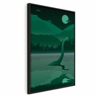Obraz - Loch Ness (1-częściowy) pionowy 40x60 W ramie drewnianej czarnej