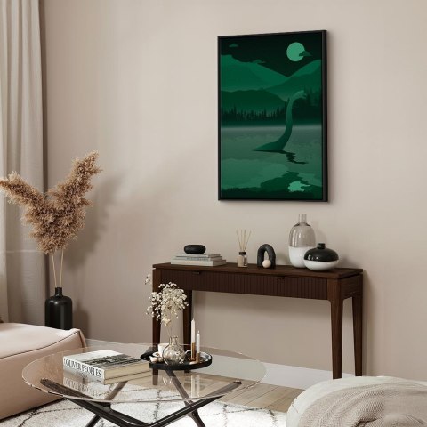 Obraz - Loch Ness (1-częściowy) pionowy 40x60 W ramie drewnianej czarnej