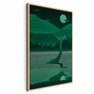 Obraz - Loch Ness (1-częściowy) pionowy 40x60 W ramie drewnianej naturalnej