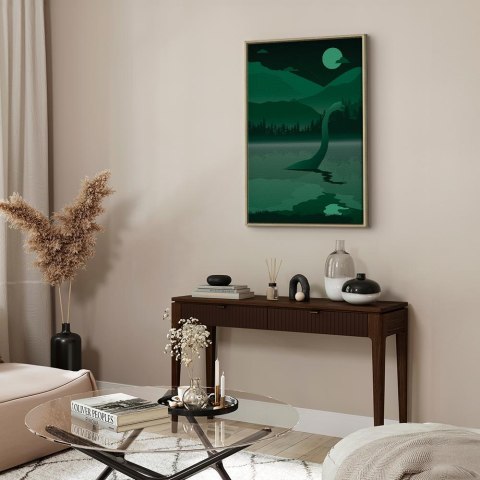 Obraz - Loch Ness (1-częściowy) pionowy 60x90 W ramie drewnianej naturalnej