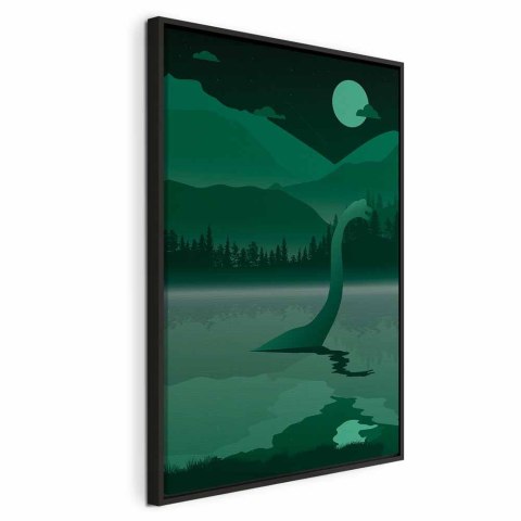 Obraz - Loch Ness (1-częściowy) pionowy 80x120 W ramie drewnianej czarnej