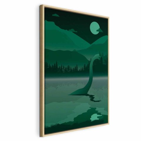 Obraz - Loch Ness (1-częściowy) pionowy 80x120 W ramie drewnianej naturalnej