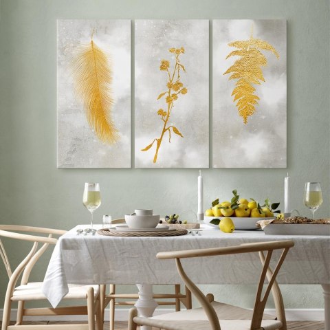 Obraz - Delikatny szyk (3-częściowy) 60x40 Akustyczny