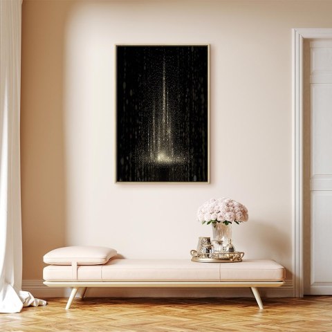 Obraz - Zamieć śnieżna (1-częściowy) pionowy 40x60 W ramie drewnianej naturalnej