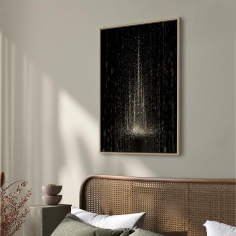 Obraz - Zamieć śnieżna (1-częściowy) pionowy 40x60 W ramie drewnianej naturalnej