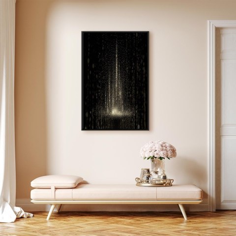 Obraz - Zamieć śnieżna (1-częściowy) pionowy 60x90 W ramie drewnianej czarnej
