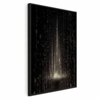 Obraz - Zamieć śnieżna (1-częściowy) pionowy 80x120 W ramie drewnianej czarnej