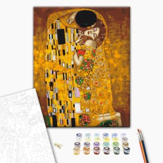 Obraz do samodzielnego malowania - Klimt: Pocałunek 40x50
