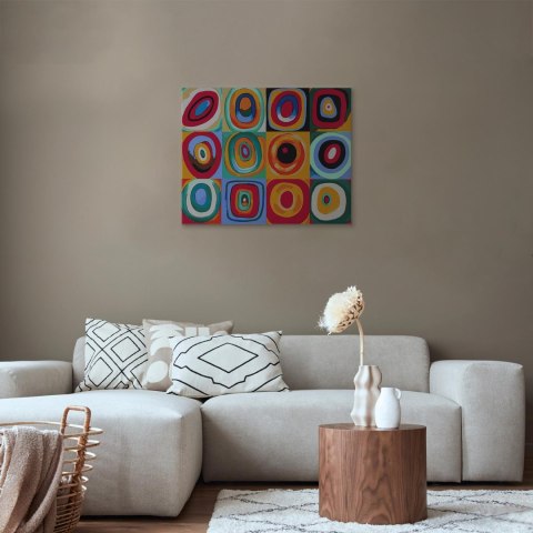 Obraz do samodzielnego malowania - Kolorowe krążki 50x40