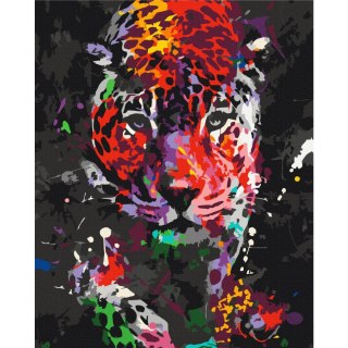 Obraz do samodzielnego malowania - Lampart plamisty 40x50