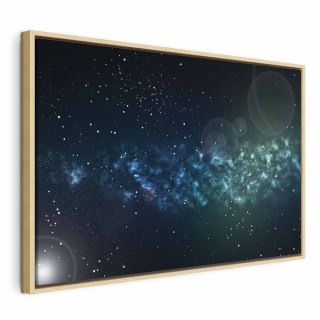 Obraz - Przestrzeń (1-częściowy) szeroki 120x80 W ramie drewnianej naturalnej