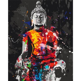 Obraz do samodzielnego malowania - Budda w kolorach 40x50