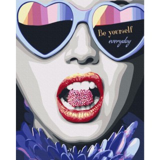 Obraz do samodzielnego malowania - Be Yourself Everyday 40x50