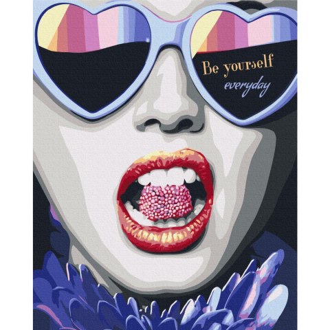 Obraz do samodzielnego malowania - Be Yourself Everyday 40x50