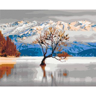 Obraz do samodzielnego malowania - Jezioro Wanaka 50x40