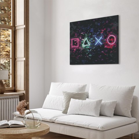 Obraz do samodzielnego malowania - Naciśnij start 50x40