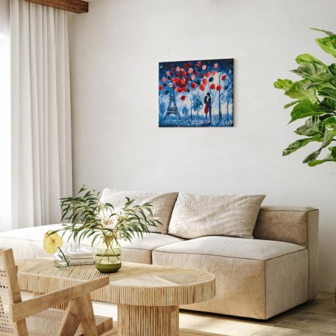 Obraz do samodzielnego malowania - Noc w Paryżu 50x40