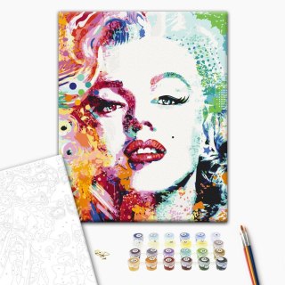 Obraz do samodzielnego malowania - Urocza Marylin 40x50