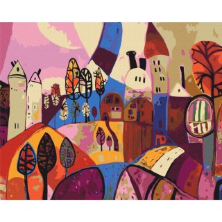 Obraz do samodzielnego malowania - Bajkowa kraina 50x40