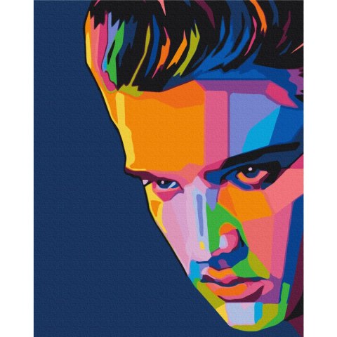 Obraz do samodzielnego malowania - Kolorowy Elvis 40x50